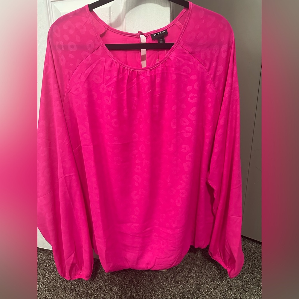 Torrid Bright Pink Blouse